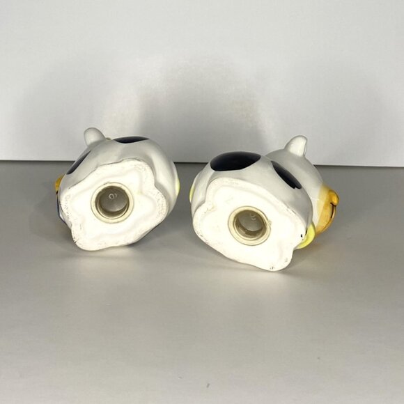Pair of Cows with bell & Scarf Salt & pepper Shakers, Vintage - Picture 7 of 8